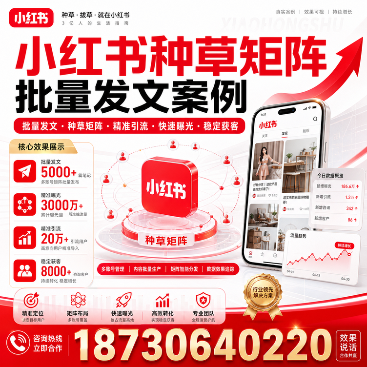 海东小红书种草矩阵批量发文案例
