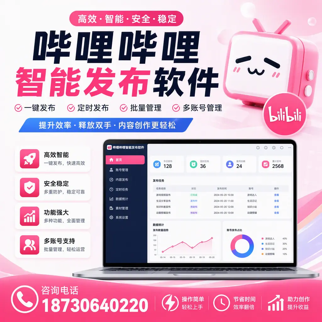 提升内容质量的秘诀：哔哩哔哩智能发布软件在 海东 的应用